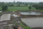 Main Watershed pond & Fish breeding tank filled by Monsoon rain